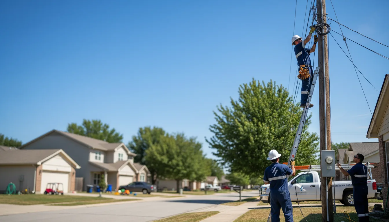 Residential electrician providing installation services in Davenport, VA